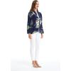 imageWomen Light Weight Rayon Casual Open Front Jacket Cardigan in Pineapple ParadisePineapple Paradise Navy