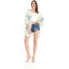 imageWomen Open Front Lightweight Kimono Tops in Sandy BeachSun Kissed Yellow