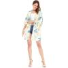 imageWomen Open Front Lightweight Kimono Tops in Sandy BeachSun Kissed Yellow