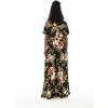 imageWomens Hawaiian Wide Legged with Pockets Jumpsuit in Cream RafelsiaBlack Rafelsia