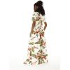 imageWomens Hawaiian Wide Legged with Pockets Jumpsuit in Cream RafelsiaCream Rafelsia
