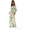 imageWomens Hawaiian Wide Legged with Pockets Jumpsuit in Lotus and OrchidLotus and Orchid