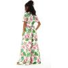 imageWomens Hawaiian Wide Legged with Pockets Jumpsuit in Lotus and OrchidLotus and Orchid