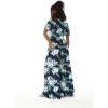 imageWomens Hawaiian Wide Legged with Pockets Jumpsuit in Orchid Breeze NavyOrchid Breeze Navy