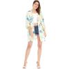 imageWomen Open Front Lightweight Kimono Tops in Sandy BeachSun Kissed Yellow