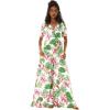 imageWomens Hawaiian Wide Legged with Pockets Jumpsuit in Lotus and OrchidLotus and Orchid