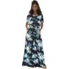 imageWomens Hawaiian Wide Legged with Pockets Jumpsuit in Orchid Breeze NavyOrchid Breeze Navy
