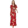 imageWomens Hawaiian Wide Legged with Pockets Jumpsuit in Wispy CereusPineapple Garden Burgundy