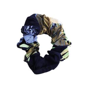 imageHawaii Hangover Hair Tie Scrunchies in Sunset Neon Pastel 1 PackPineapple Garden Navy