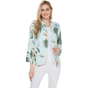 imageWomen Light Weight Rayon Casual Open Front Jacket Cardigan in Wispy CereusWispy Cereus Light Blue