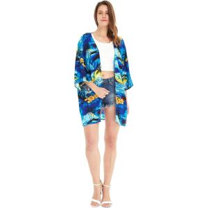imageWomen Open Front Lightweight Kimono Tops in SunsetSunset Blue