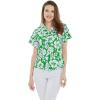 imageCouple Matching Hawaiian Luau Men and Women Shirts in Classic Vintage HibiscusGreen