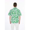 imageCouple Matching Hawaiian Luau Men and Women Shirts in Classic Vintage HibiscusGreen