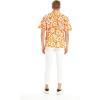 imageCouple Matching Hawaiian Luau Men and Women Shirts in Classic Vintage HibiscusOrange