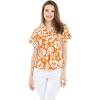 imageCouple Matching Hawaiian Luau Men and Women Shirts in Classic Vintage HibiscusOrange