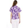 imageCouple Matching Hawaiian Luau Men and Women Shirts in Classic Vintage HibiscusPurple