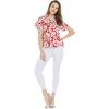 imageCouple Matching Hawaiian Luau Men and Women Shirts in Classic Vintage HibiscusRed
