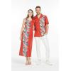 imageCouple Matching Luau Aloha Shirt Maxi Tank Dress Orchid Paradise NavyOrchid Paradise Red
