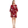 imageMatchable Couple Hawaiian Luau Shirt and Poncho Dress in Pineapple Garden BlackMen Pineapple Garden Burgundy