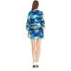 imageMatchable Couple Hawaiian Luau Shirt or Kimono in Sunset BlueMen Sunset Blue