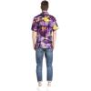 imageMatchable Couple Hawaiian Luau Shirt or Kimono in Sunset BlueMen Sunset Purple