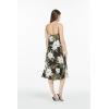 imageMatchable Couple Hawaiian Luau Shirt or Mermaid Ruffle Dress in Wispy Cereus BlackWomen Wispy Cereus Black