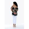 imageMatchable Couple Hawaiian Luau Shirt or OffShoulder Ruffle Muumuu Top in Black RafelsiaMen Black Rafelsia