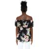 imageMatchable Couple Hawaiian Luau Shirt or OffShoulder Ruffle Muumuu Top in Hibiscus BlackMen Hibiscus Black