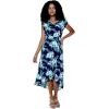 imageMatchable Couple Hawaiian Luau Shirt or Wrap Ruffle Dress in Orchid Breeze NavyMen Orchid Breeze Navy