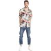 imageMatchable Couple Hawaiian Luau Shirt or Wrap Ruffle Dress in Sunset NeonMen Sunset Neon