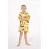 imageMatchable Family Hawaiian Luau Men Women Girl Boy Clothes in Sunset YellowBoy Short Sleeve