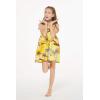 imageMatchable Family Hawaiian Luau Men Women Girl Boy Clothes in Sunset YellowGirl Elastic Strap