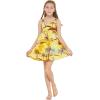 imageMatchable Family Hawaiian Luau Men Women Girl Boy Clothes in Sunset YellowGirl Elastic Strap