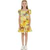 imageMatchable Family Hawaiian Luau Men Women Girl Boy Clothes in Sunset YellowGirl Simple Muumuu Ruffle