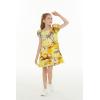 imageMatchable Family Hawaiian Luau Men Women Girl Boy Clothes in Sunset YellowGirl Simple Muumuu Ruffle