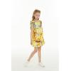 imageMatchable Family Hawaiian Luau Men Women Girl Boy Clothes in Sunset YellowGirl Simple Muumuu Ruffle