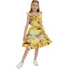 imageMatchable Family Hawaiian Luau Men Women Girl Boy Clothes in Sunset YellowGirl Wrap