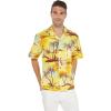 imageMatchable Family Hawaiian Luau Men Women Girl Boy Clothes in Sunset YellowMen Short Sleeve