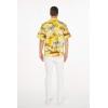 imageMatchable Family Hawaiian Luau Men Women Girl Boy Clothes in Sunset YellowMen Short Sleeve