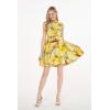 imageMatchable Family Hawaiian Luau Men Women Girl Boy Clothes in Sunset YellowWomen Fit and Flare
