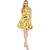 imageMatchable Family Hawaiian Luau Men Women Girl Boy Clothes in Sunset YellowWomen Fit and Flare