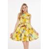 imageMatchable Family Hawaiian Luau Men Women Girl Boy Clothes in Sunset YellowWomen Fit and Flare