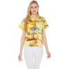 imageMatchable Family Hawaiian Luau Men Women Girl Boy Clothes in Sunset YellowWomen Shirt