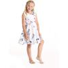 imageMatchable Family Hawaiian Luau Men Women Girl Boy Clothes in Classic Map Flamingo WhiteGirl Fit and Flare