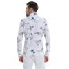 imageMatchable Family Hawaiian Luau Men Women Girl Boy Clothes in Classic Map Flamingo WhiteMen Long Sleeve