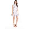imageMatchable Family Hawaiian Luau Men Women Girl Boy Clothes in Classic Map Flamingo WhiteWomen Shirt Dress