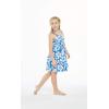 imageMatchable Family Hawaiian Luau Men Women Girl Boy Clothes in Classic Vintage Hibiscus BlueGirl Elastic Strap