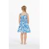 imageMatchable Family Hawaiian Luau Men Women Girl Boy Clothes in Classic Vintage Hibiscus BlueGirl Elastic Strap