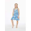 imageMatchable Family Hawaiian Luau Men Women Girl Boy Clothes in Classic Vintage Hibiscus BlueGirl Elastic Strap