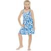 imageMatchable Family Hawaiian Luau Men Women Girl Boy Clothes in Classic Vintage Hibiscus BlueGirl Elastic Strap